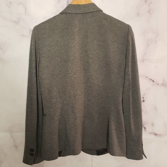 ZARA BASIC women tailored gray blazer coat - Picture 6 of 9